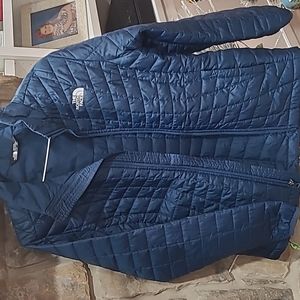 North Face Girls Navy Zip Jacket Size 18